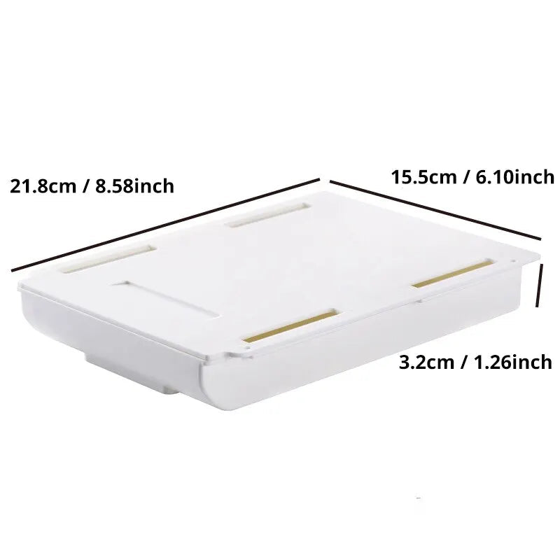 Hidden Desk Drawer Organizer — No Screws Needed