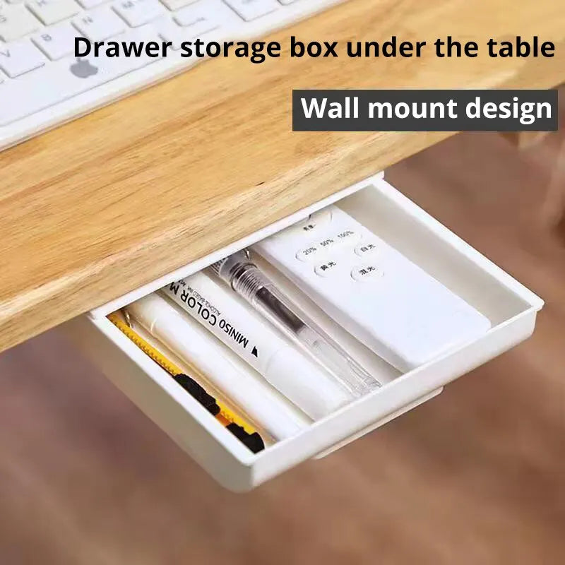 Hidden Desk Drawer Organizer — No Screws Needed