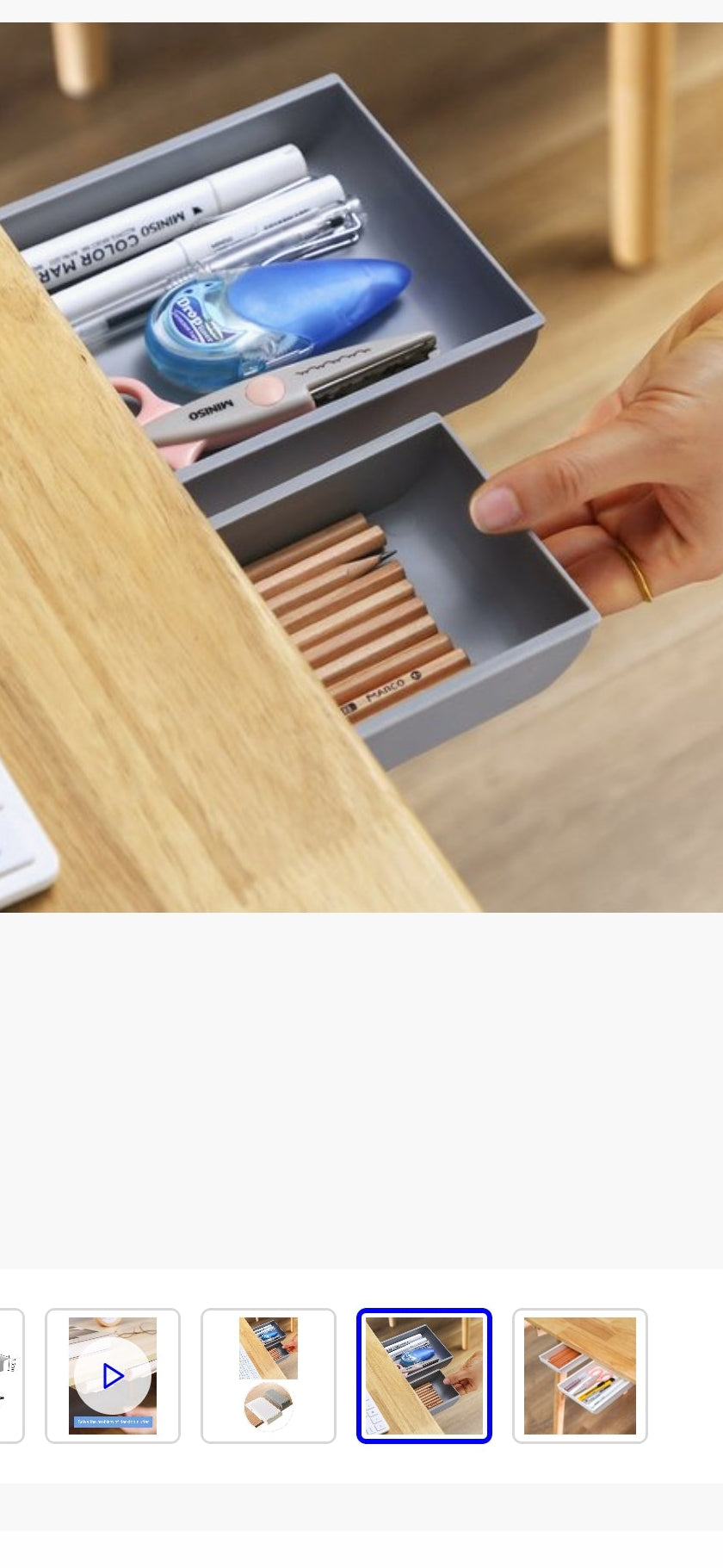 Hidden Desk Drawer — Sticks On in 30 Seconds, No Tools Needed